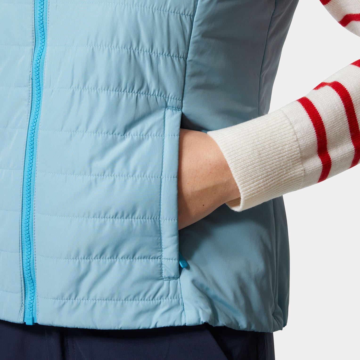 Women's Crew Insulator Vest 2.0 - 607 LIGHT CYAN