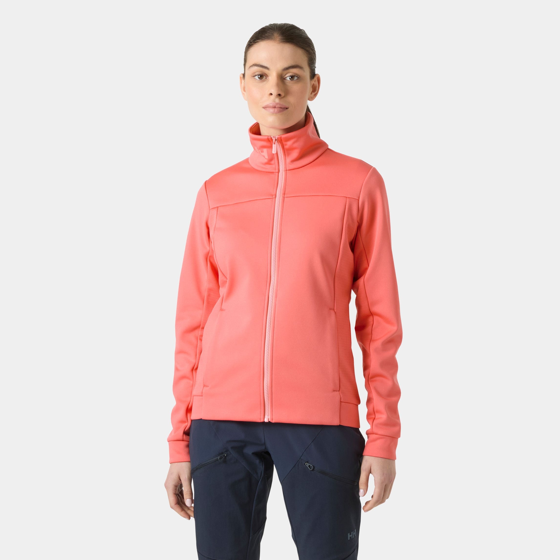 Women's Crew Fleece Jacket - 098 SUNSET PINK