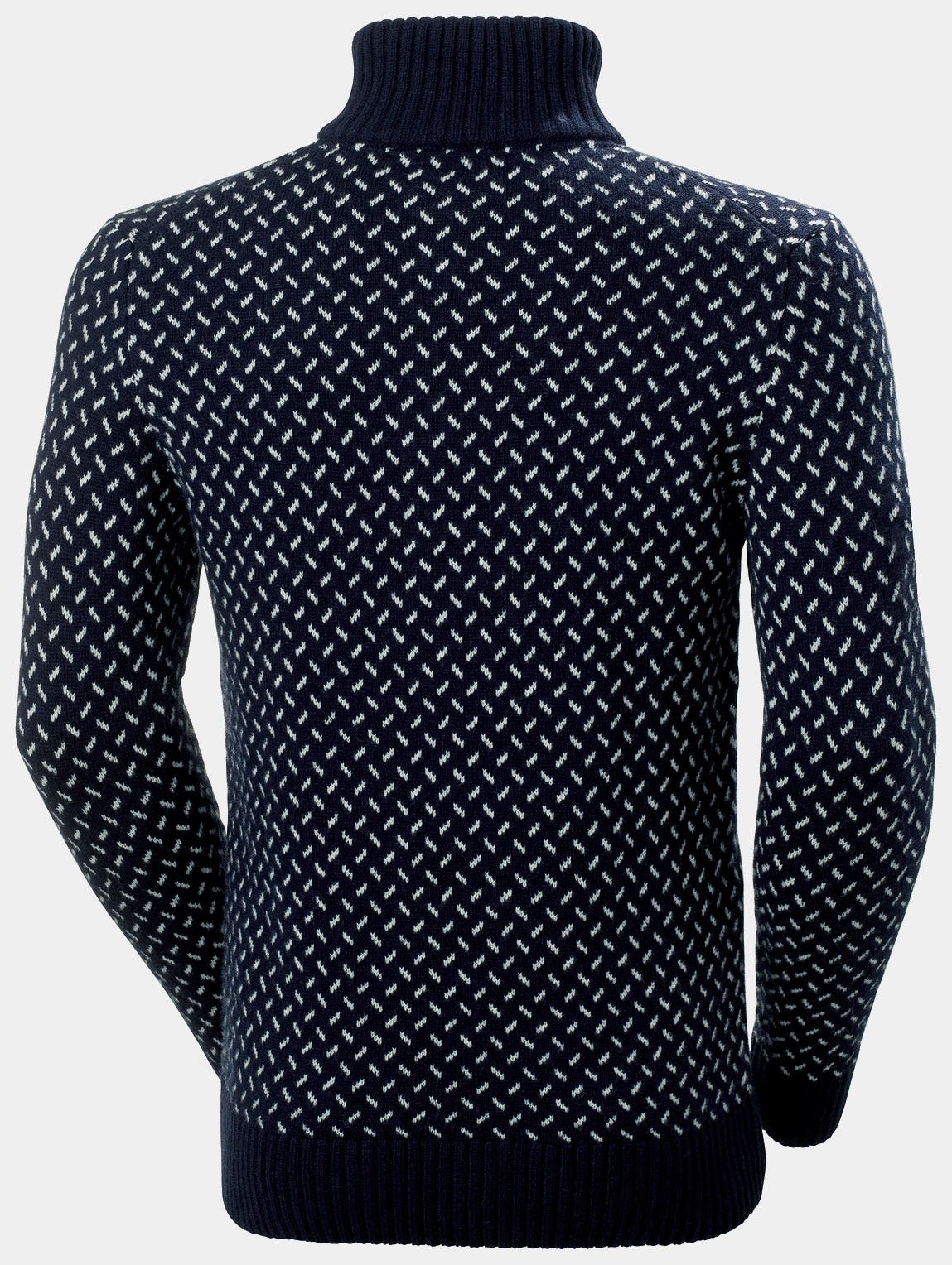 Men's Arctic Ocean Icelander Wool Knit ½ Zip Sweater - 596 NAVY