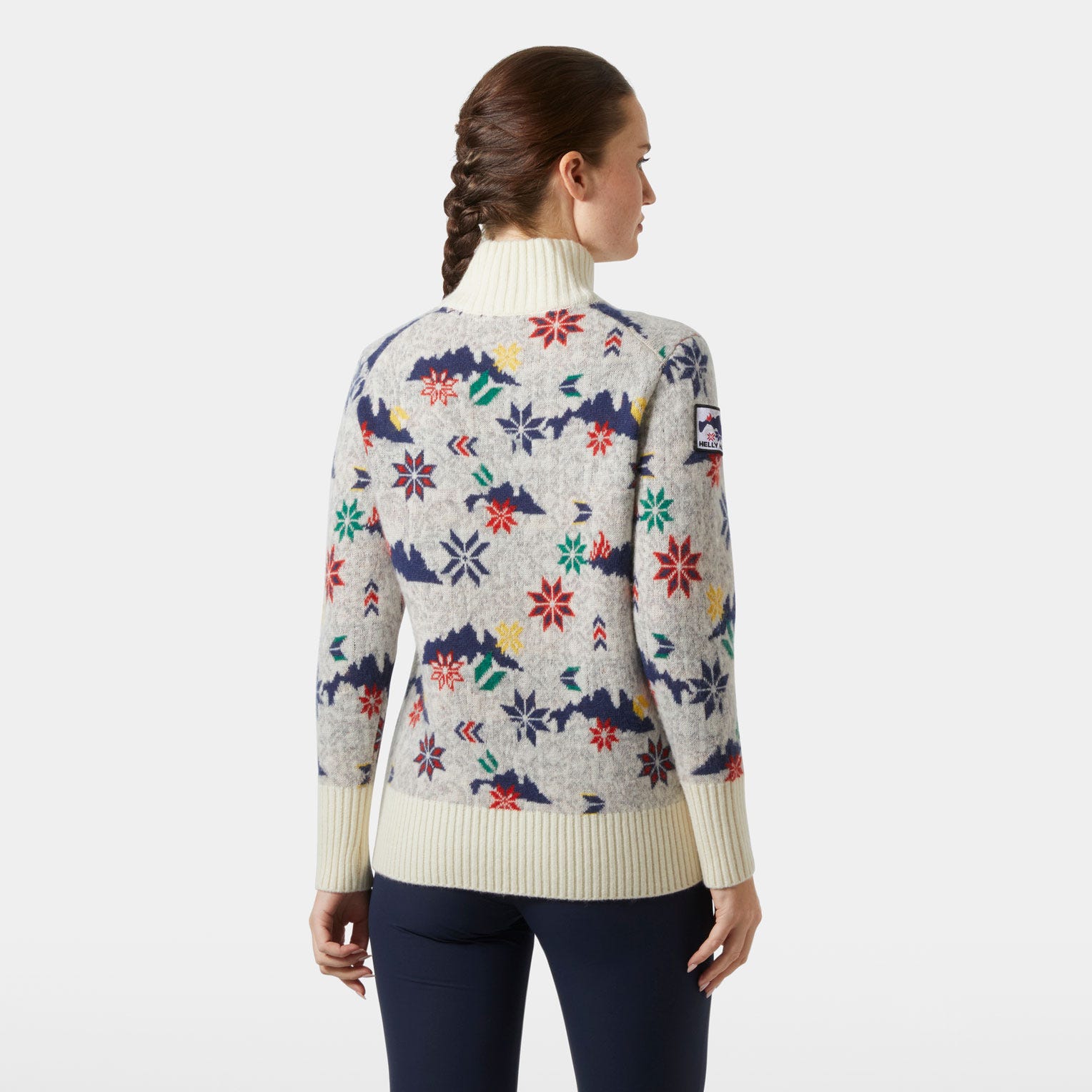 Women’s Arctic Ocean Iceland Wool Knit Sweater - 001 WHITE