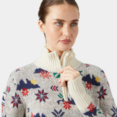 Women’s Arctic Ocean Iceland Wool Knit Sweater - 001 WHITE