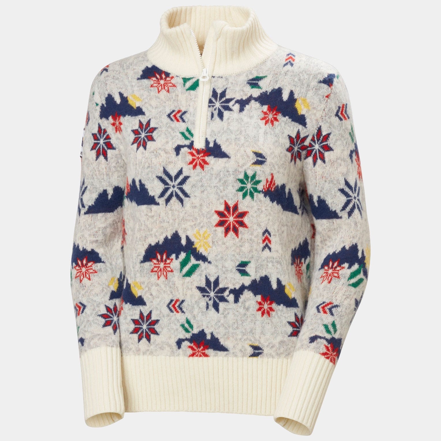 Women’s Arctic Ocean Iceland Wool Knit Sweater - 001 WHITE