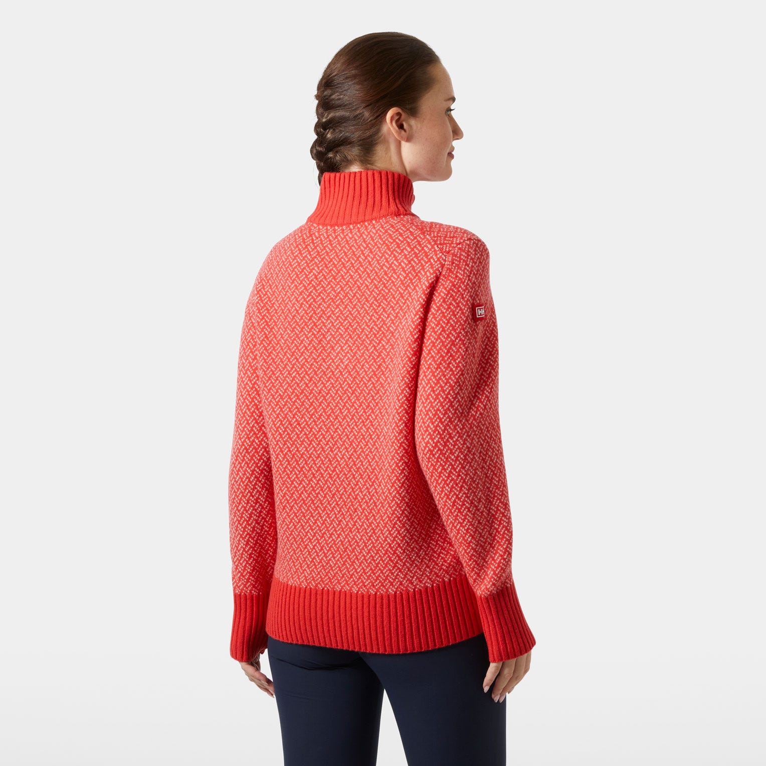 Women’s Arctic Ocean Iceland Wool Knit Sweater - 222 ALERT RED