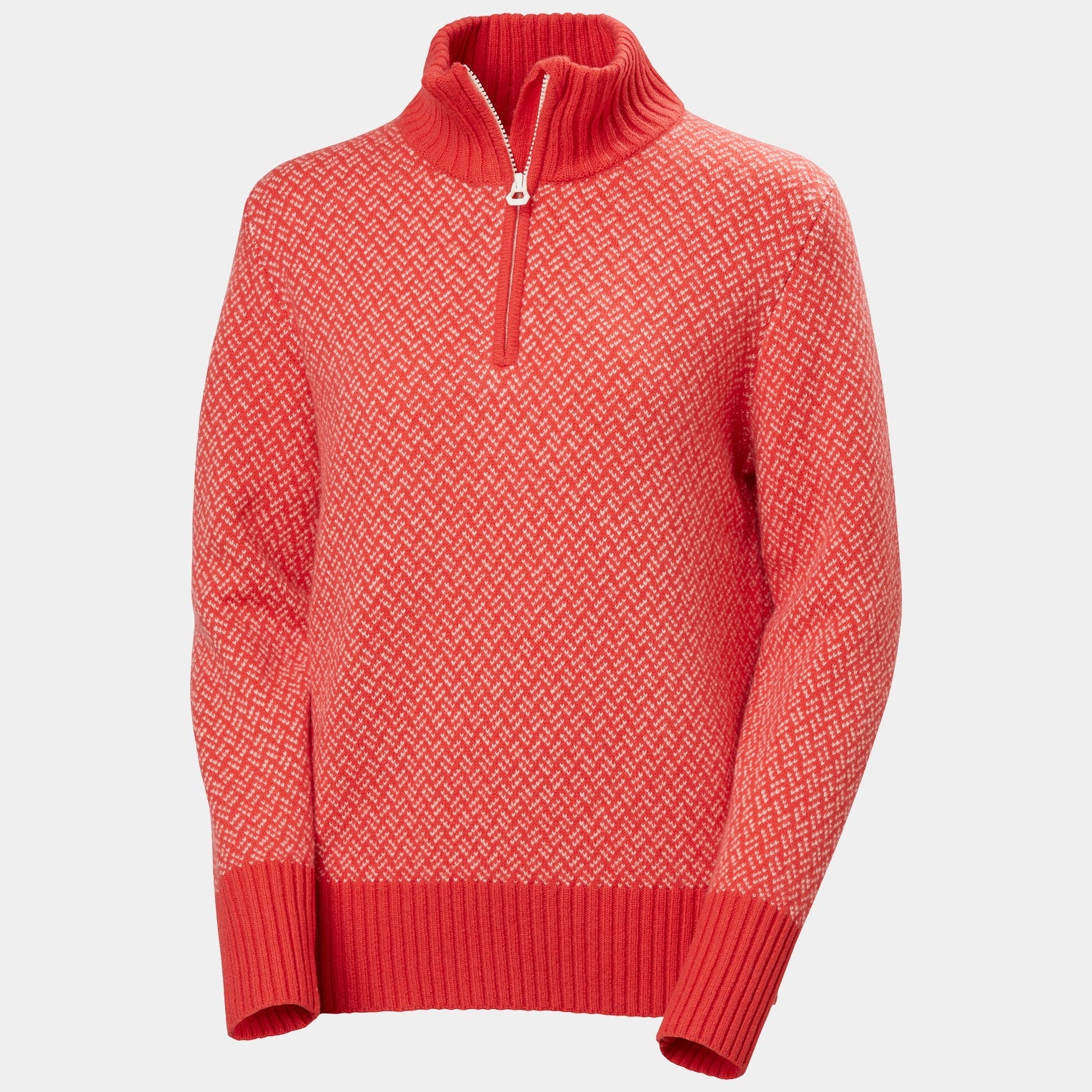 Women’s Arctic Ocean Iceland Wool Knit Sweater - 222 ALERT RED