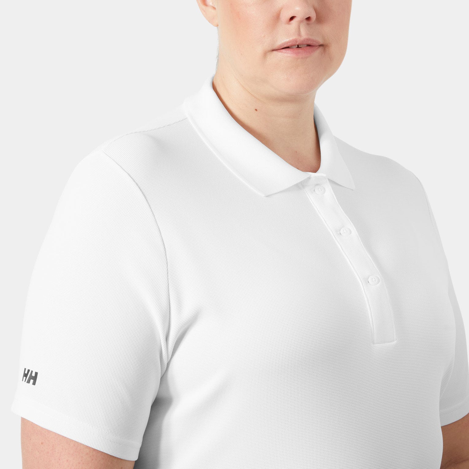 Women's Crew Technical Polo - 001 WHITE