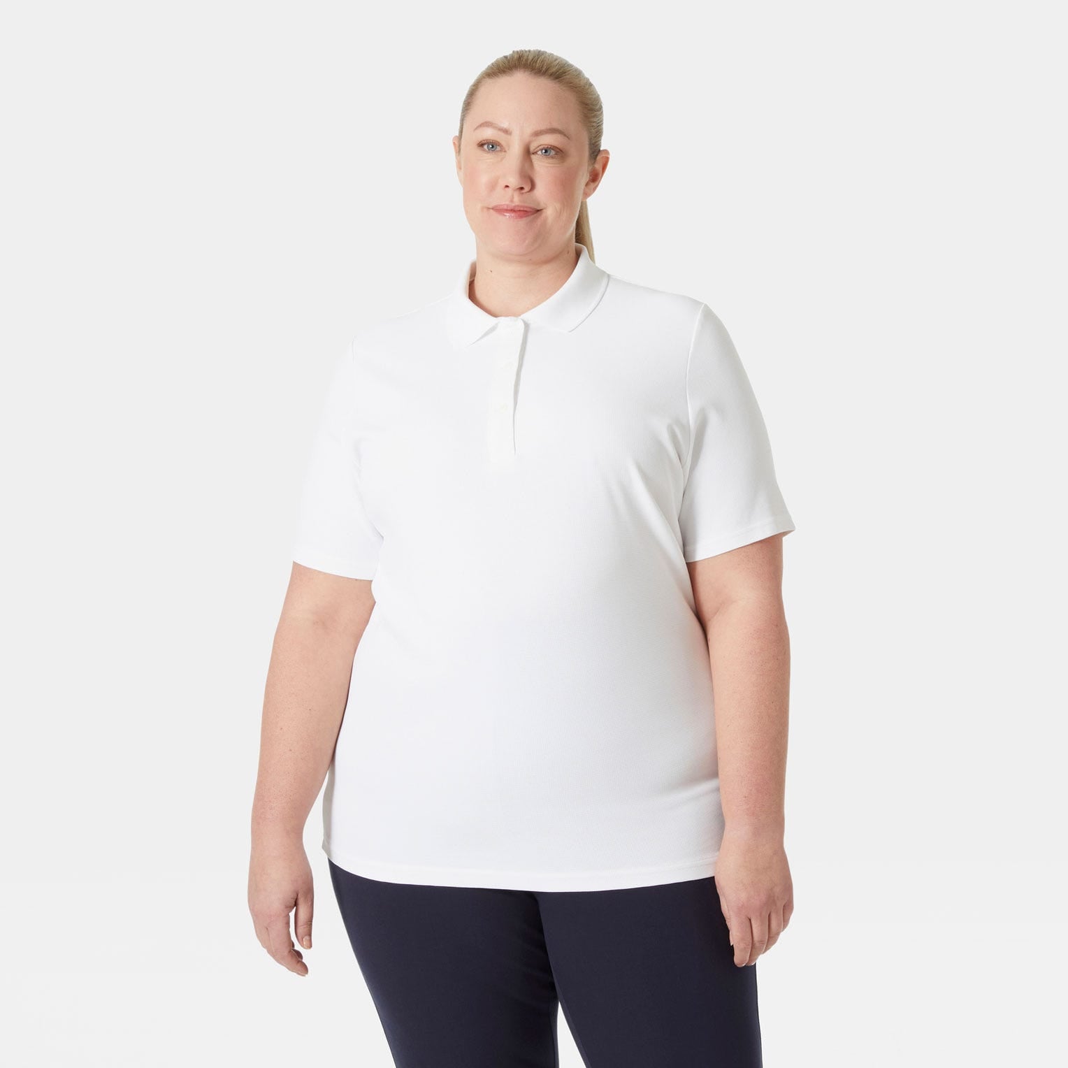 Women's Crew Technical Polo - 001 WHITE