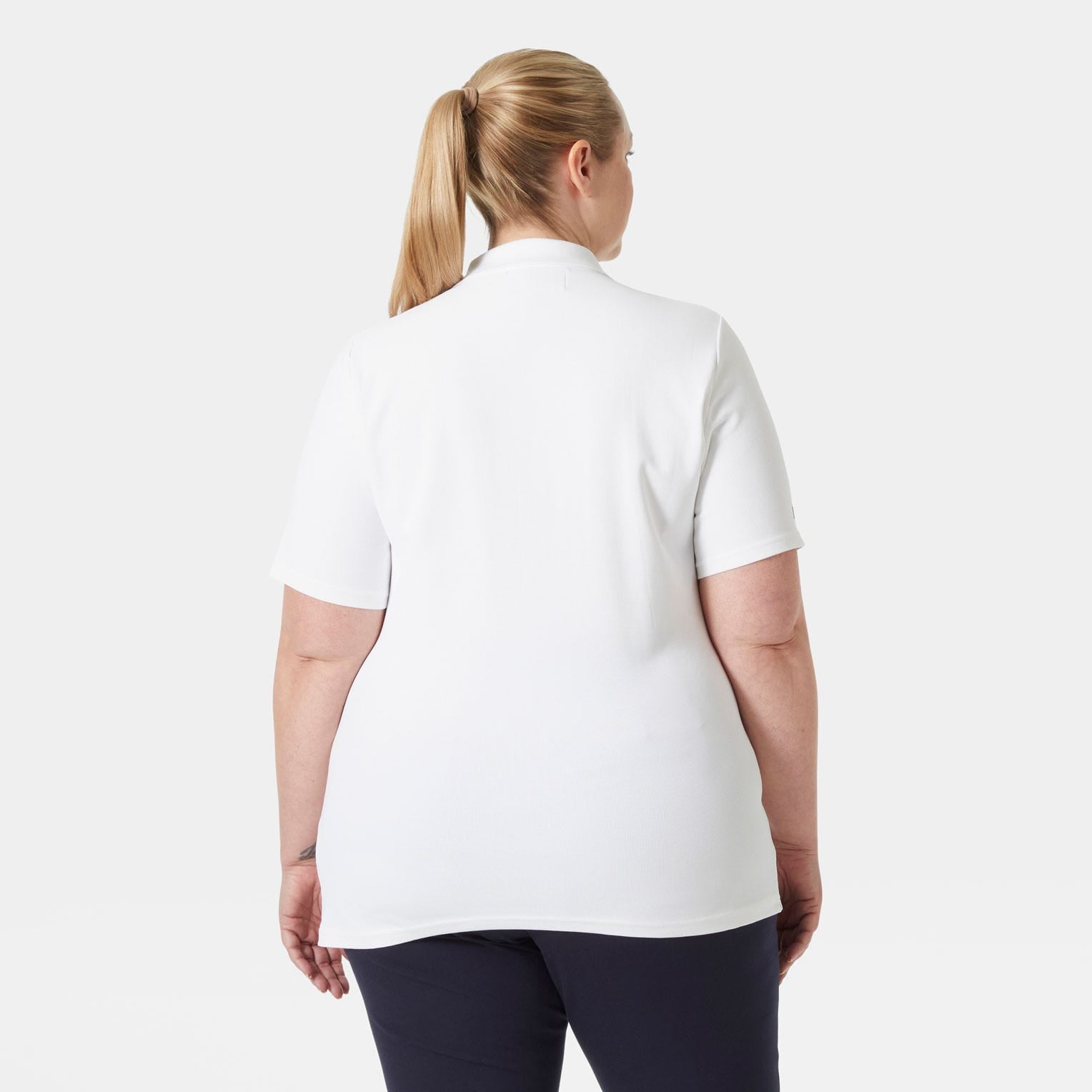 Women's Crew Technical Polo - 001 WHITE