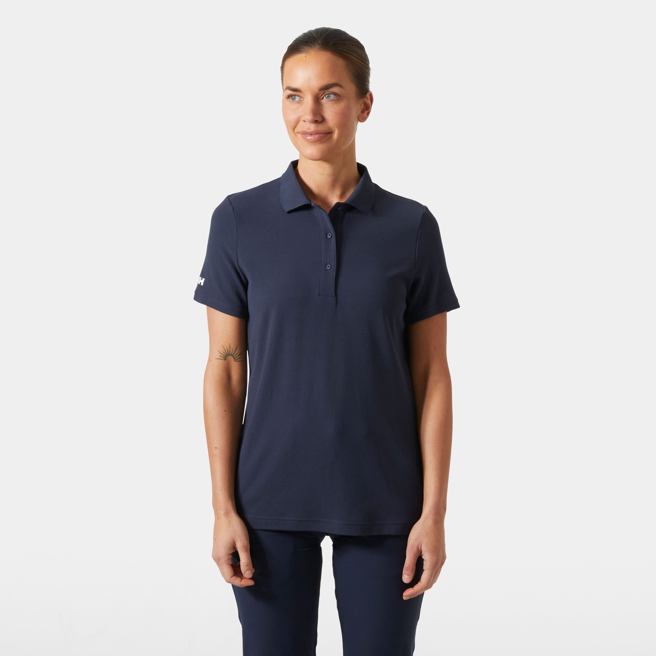 Women's Crew Technical Polo - 597 NAVY