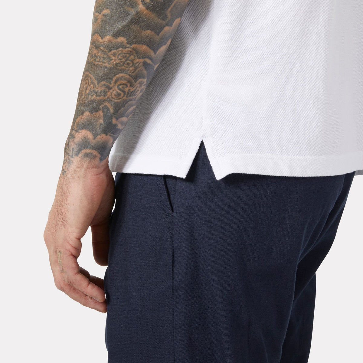 Men's Crew Polo - 001 WHITE