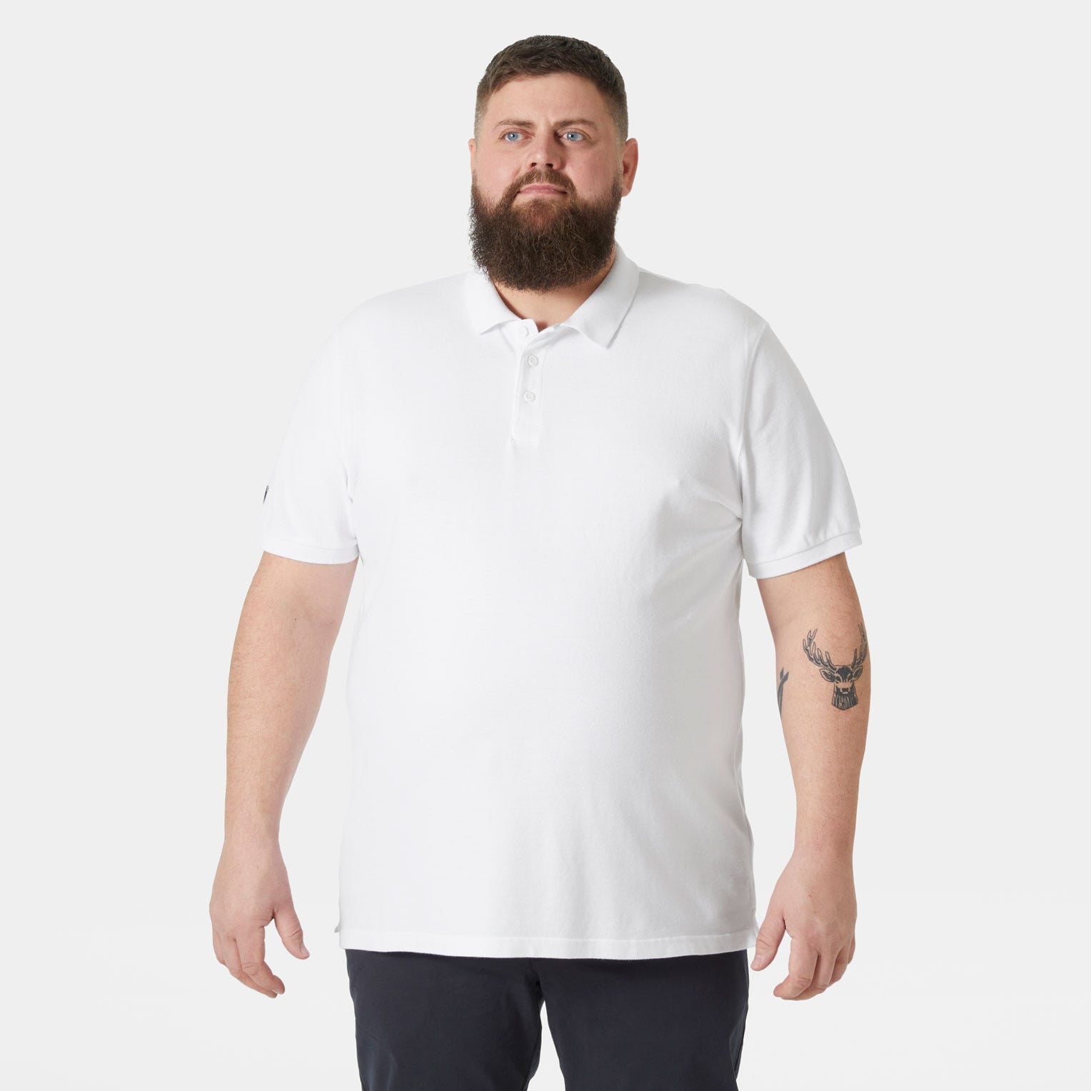 Men's Crew Polo - 001 WHITE