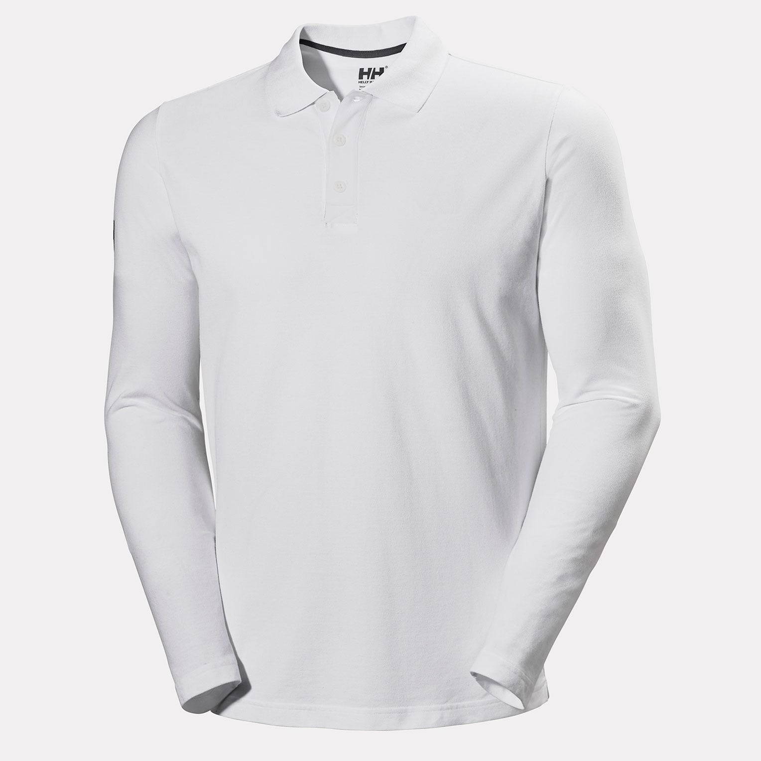 Men's Crewline Long Sleeve Polo - 001 WHITE