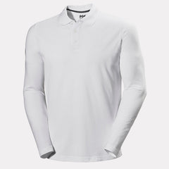 Men's Crewline Long Sleeve Polo - 001 WHITE