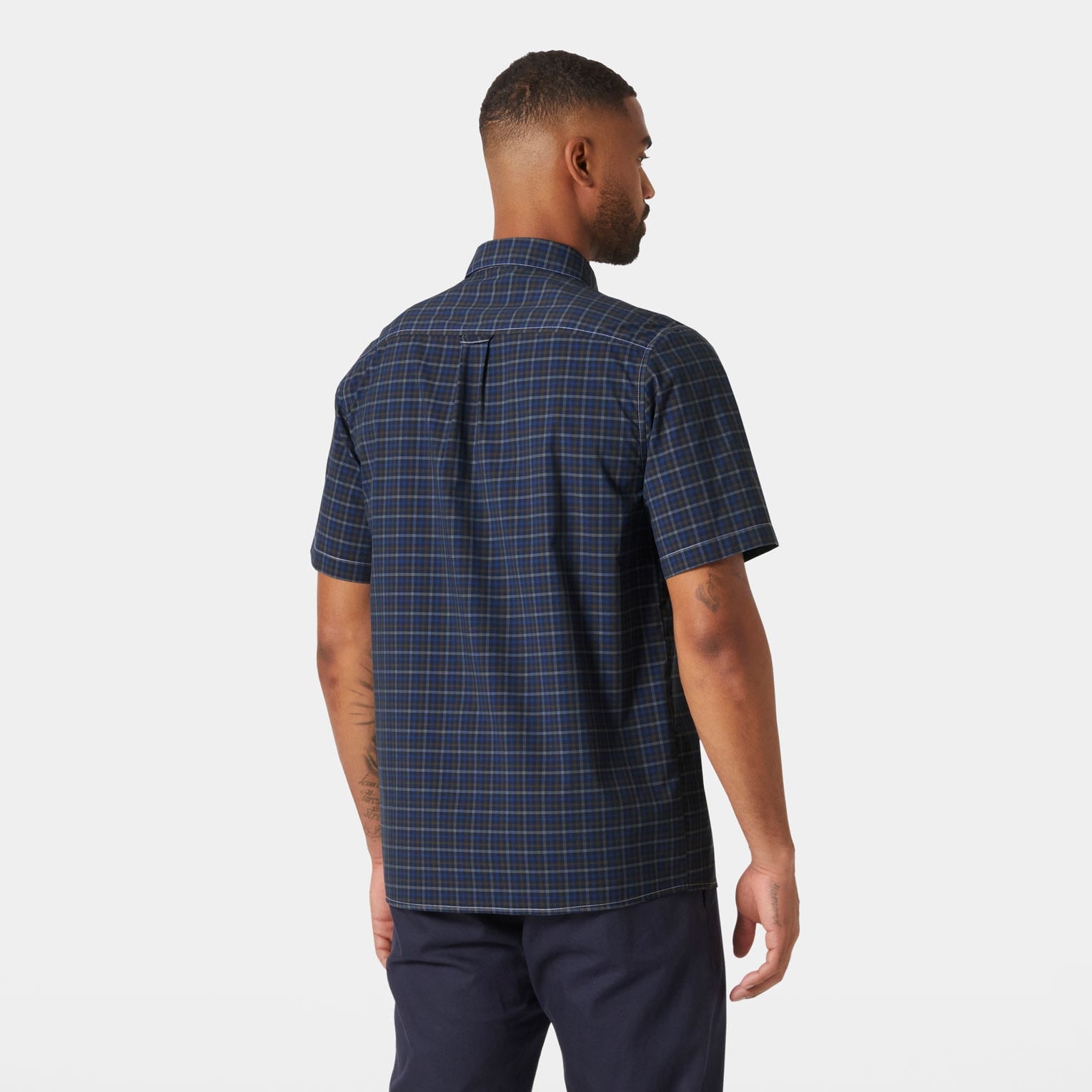Men's Fjord Quick-Dry Short Sleeve Shirt 2.0 - 597 NAVY VIKA MICRO PLAID