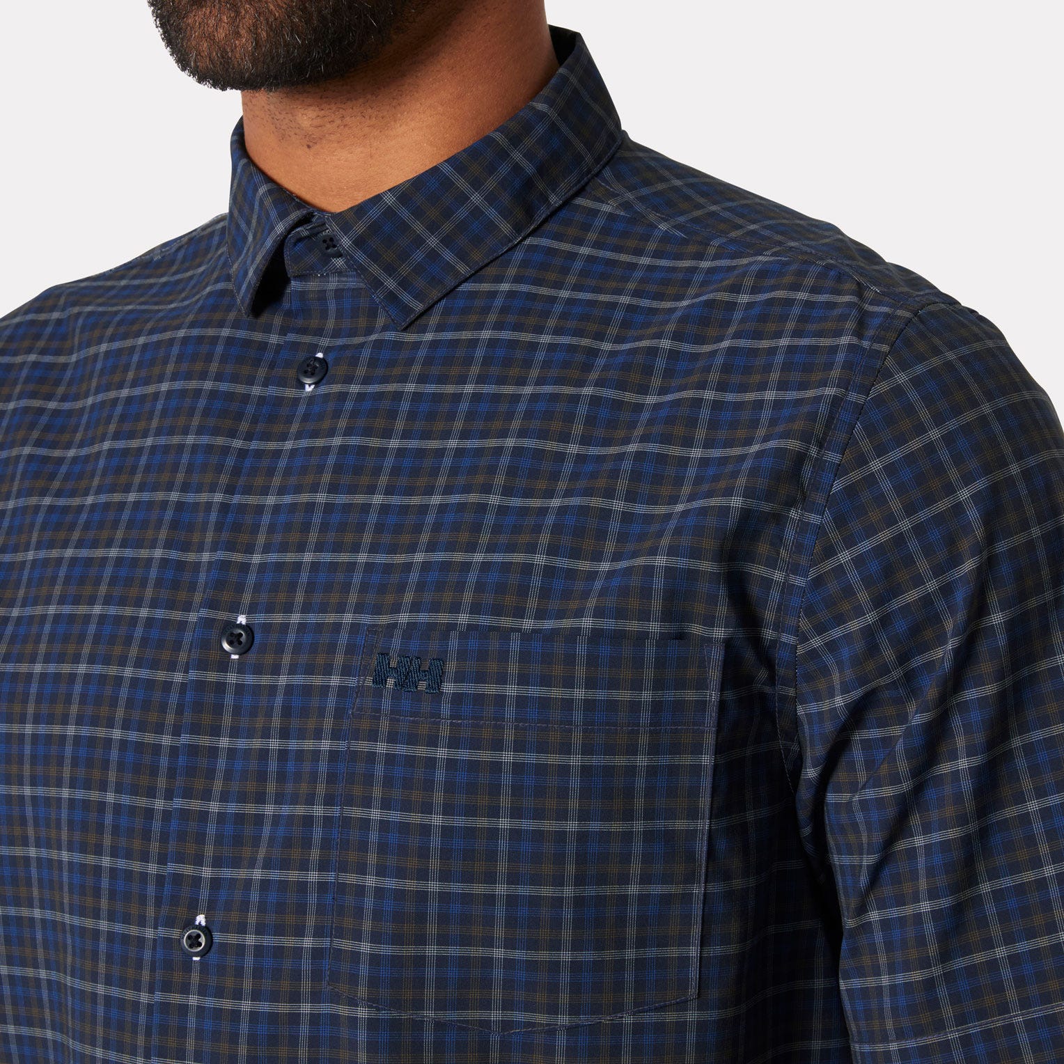 Men's Fjord Quick-Dry Short Sleeve Shirt 2.0 - 597 NAVY VIKA MICRO PLAID