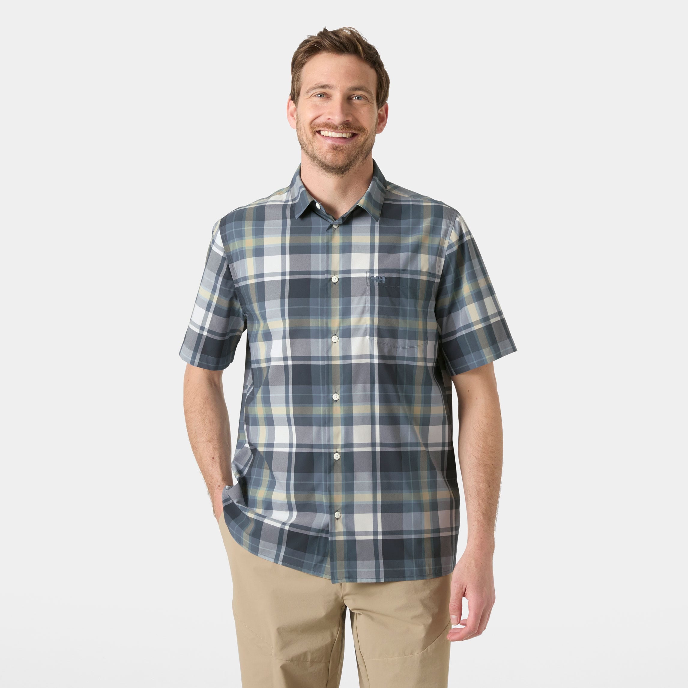 Men's Fjord Quick-Dry Short Sleeve Shirt 2.0 - 602 WASHED NAVY