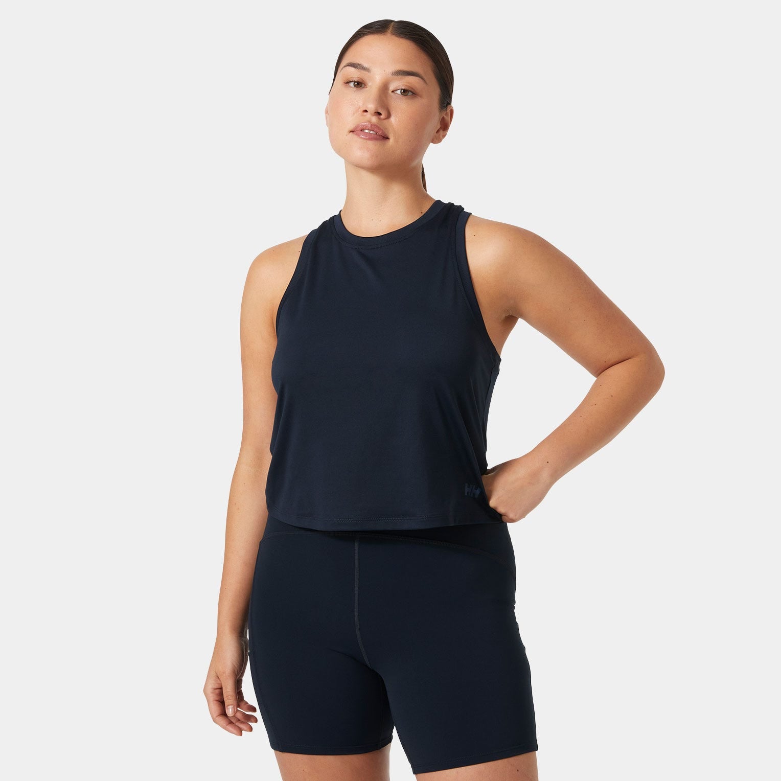 Women's Ocean Cropped Tank Top - 597 NAVY