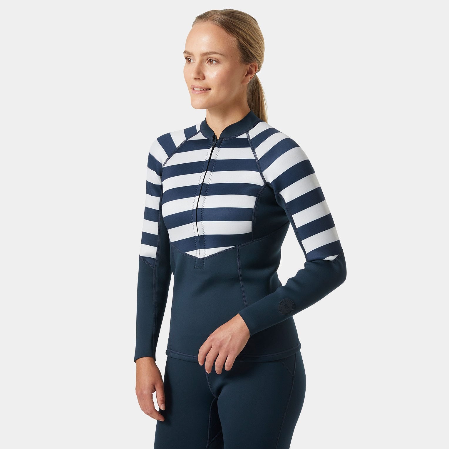 Women's Waterwear Half-Zip Jacket - 599 NAVY STRIPE