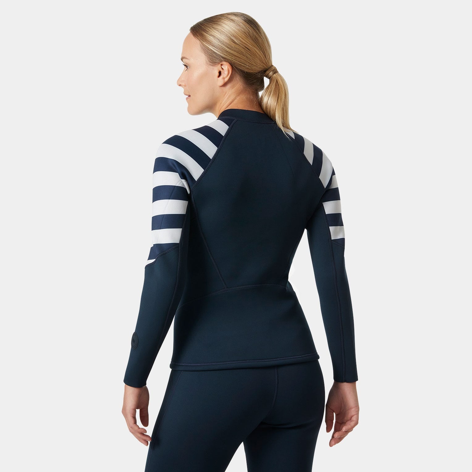 Women's Waterwear Half-Zip Jacket - 599 NAVY STRIPE