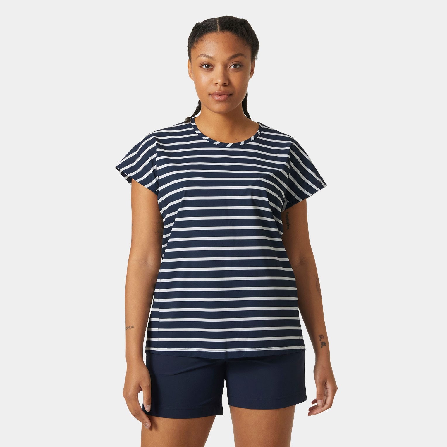 Women's Thalia Summer Top - 598 NAVY STRIPE