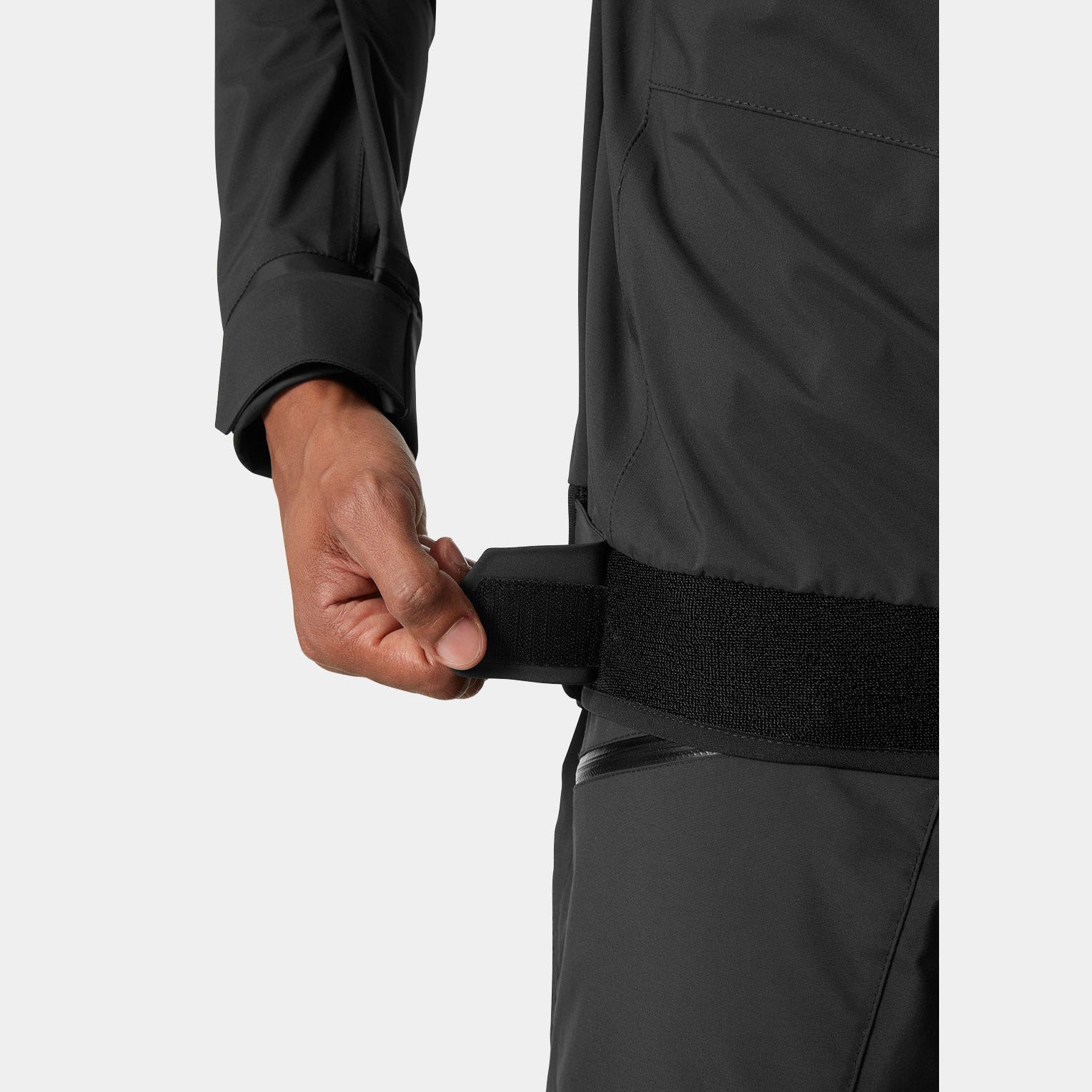 Unisex Foil Shell Smock - 980 EBONY