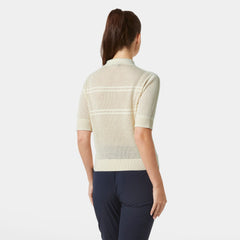 Women's Salt Knit Polo - 034 CREAM