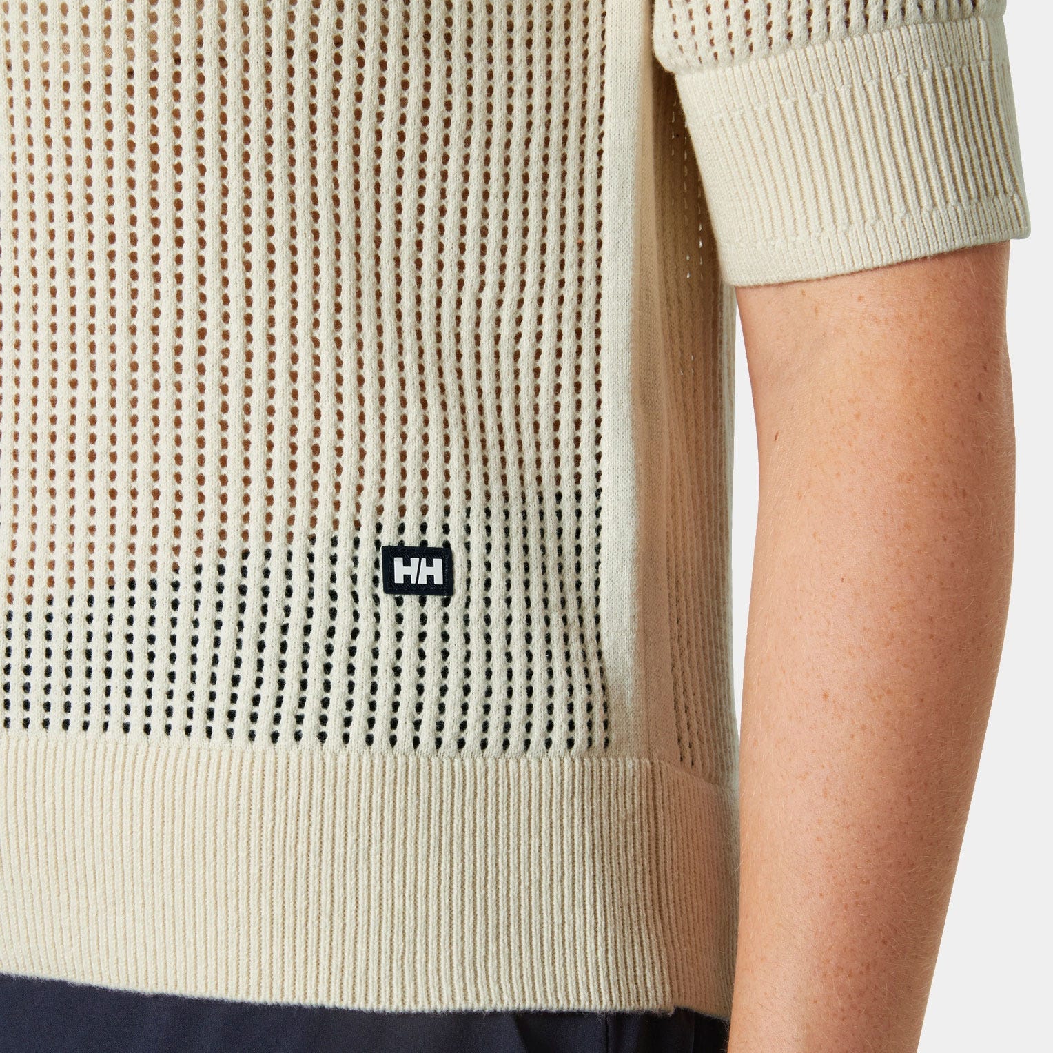 Women's Salt Knit Polo - 034 CREAM