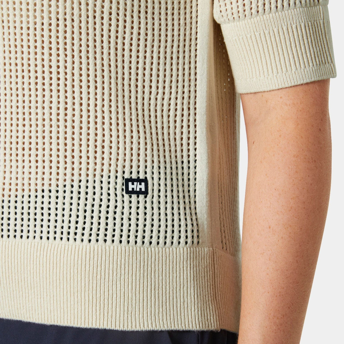 Women's Salt Knit Polo - 034 CREAM