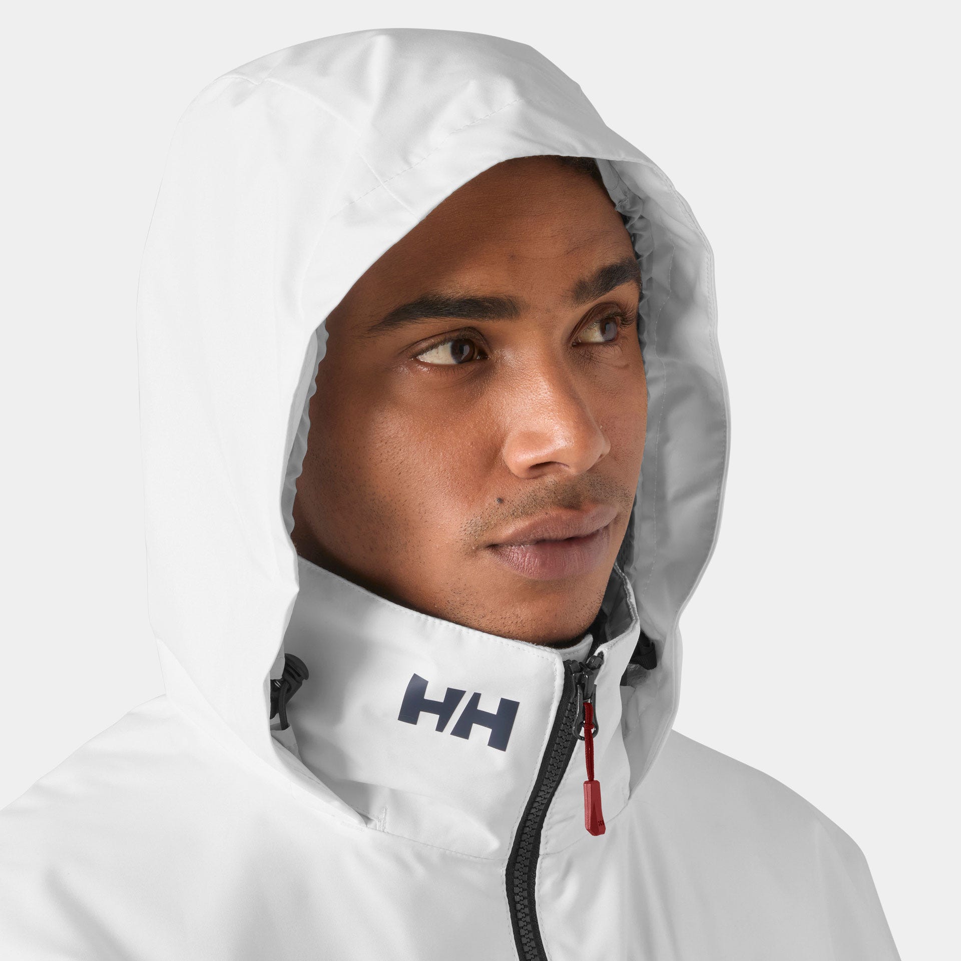 Men's Crew Hooded Midlayer Sailing Jacket 2.0 - 001 WHITE