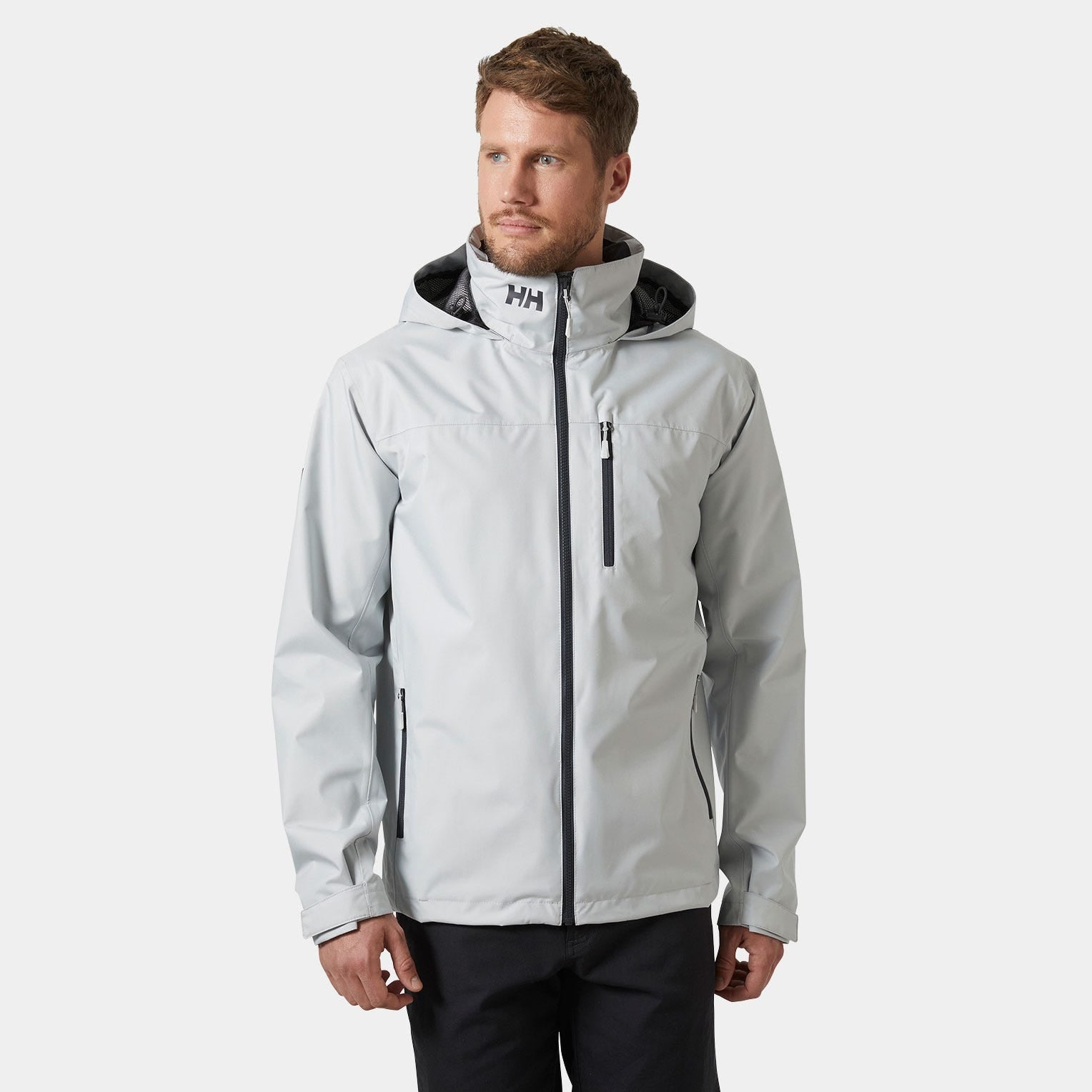 Men's Crew Hooded Sailing Jacket 2.0 - 853 GREY FOG