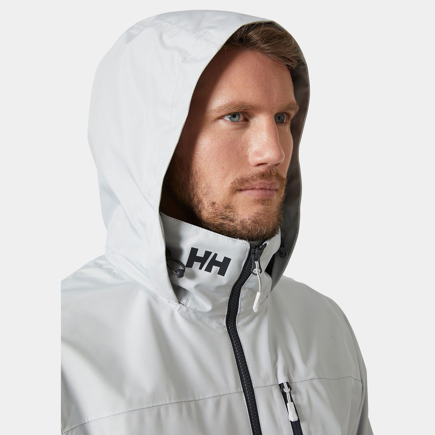 Men's Crew Hooded Sailing Jacket 2.0 - 853 GREY FOG