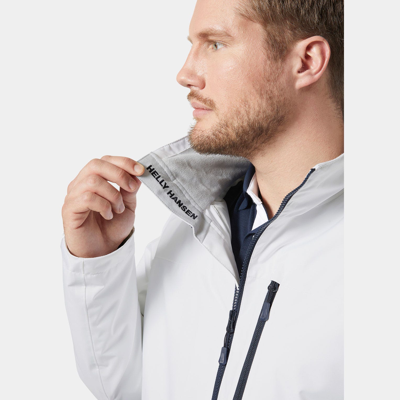 Men’s Crew Midlayer Sailing Jacket 2.0 - 001 WHITE