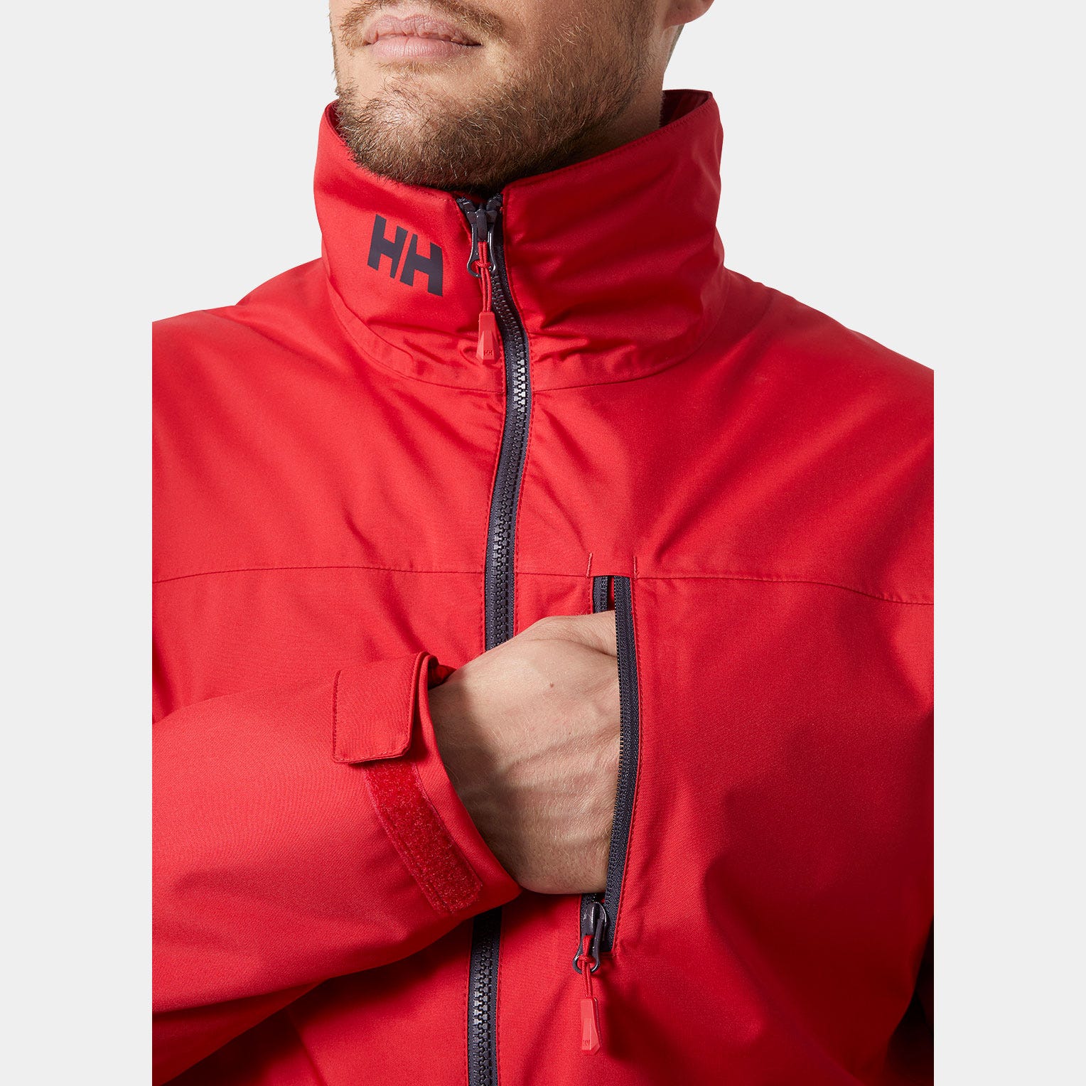 Men’s Crew Midlayer Sailing Jacket 2.0 - 162 RED