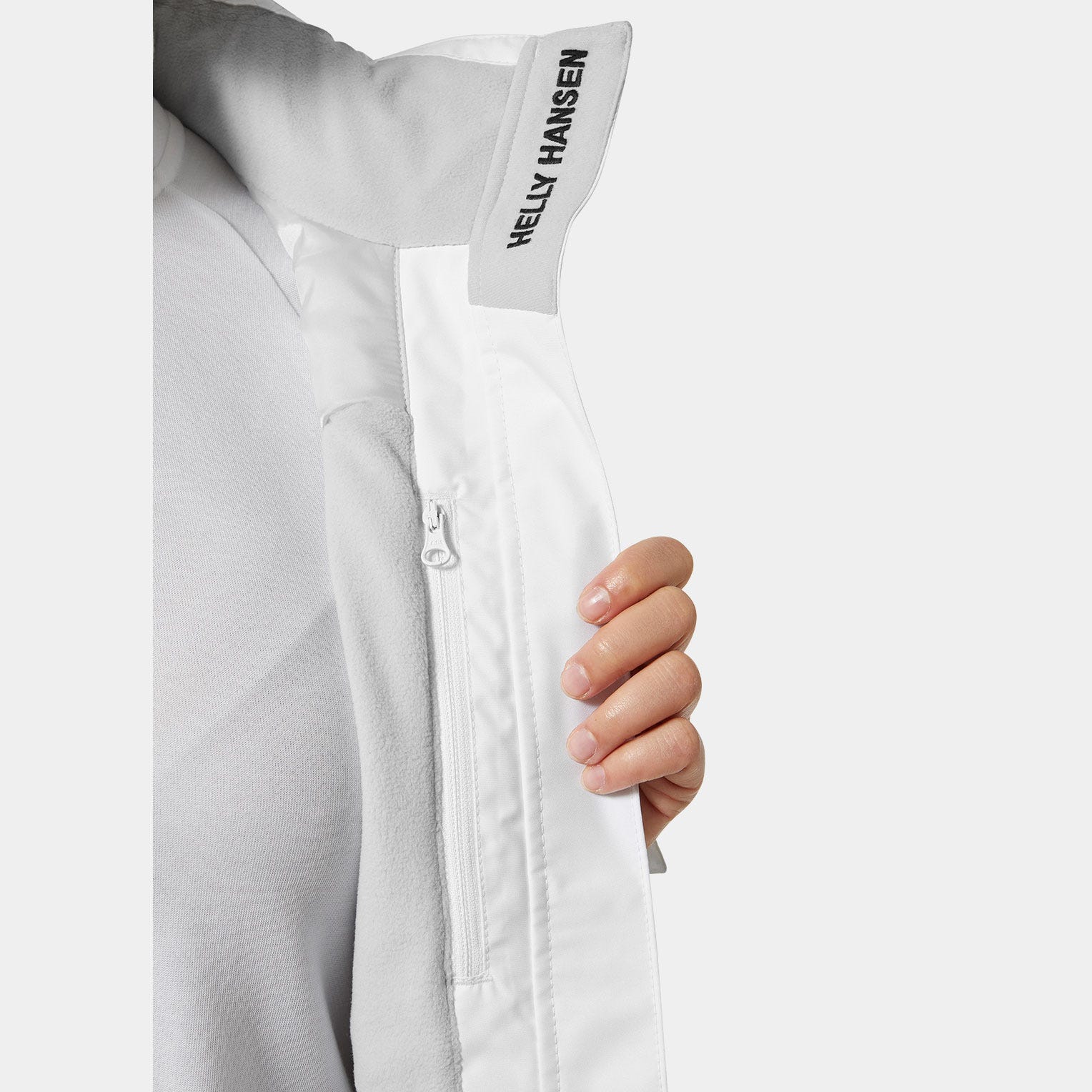 Women’s Crew Hooded Midlayer Sailing Jacket 2.0 - 001 WHITE