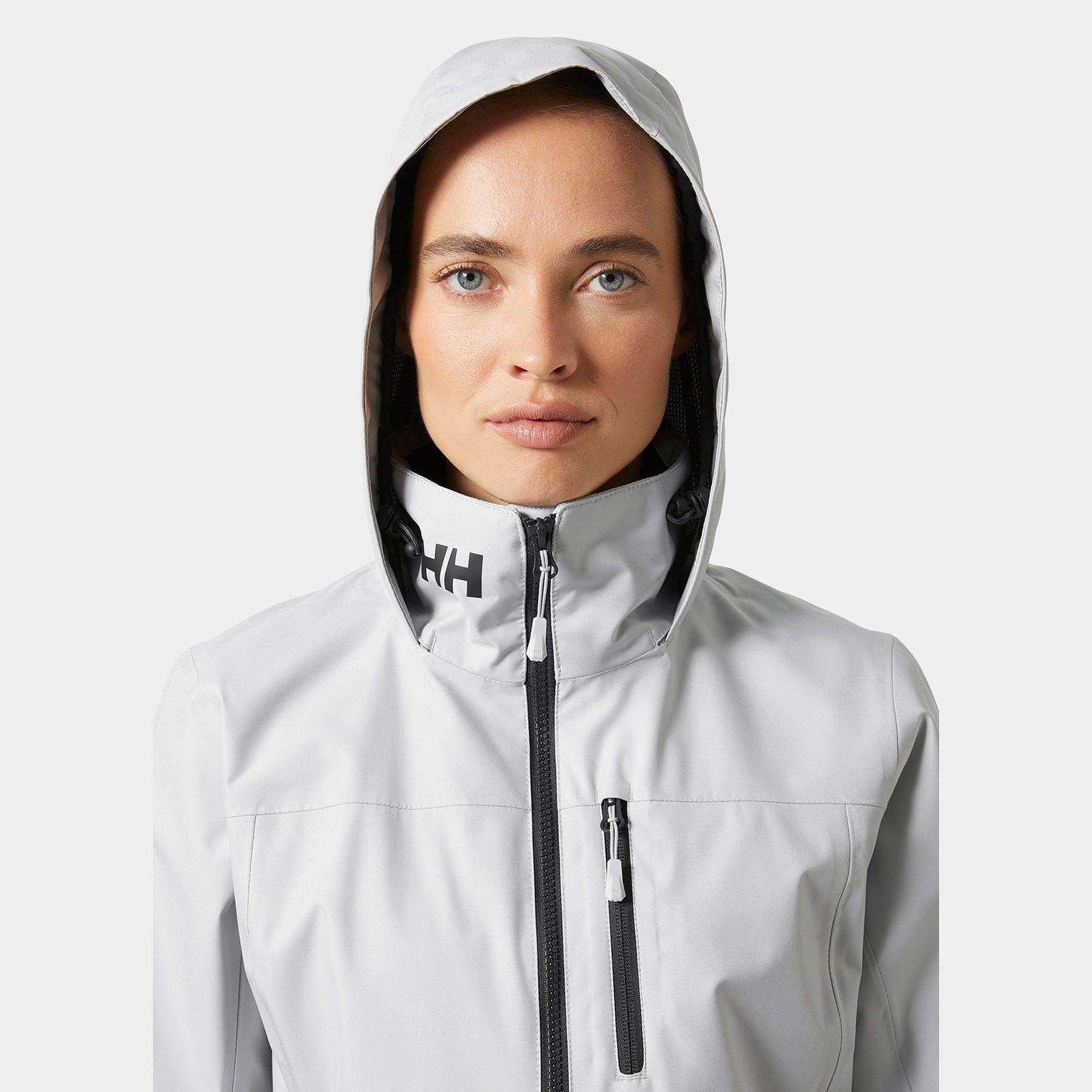 Women’s Crew Hooded Sailing Jacket 2.0 - 853 GREY FOG