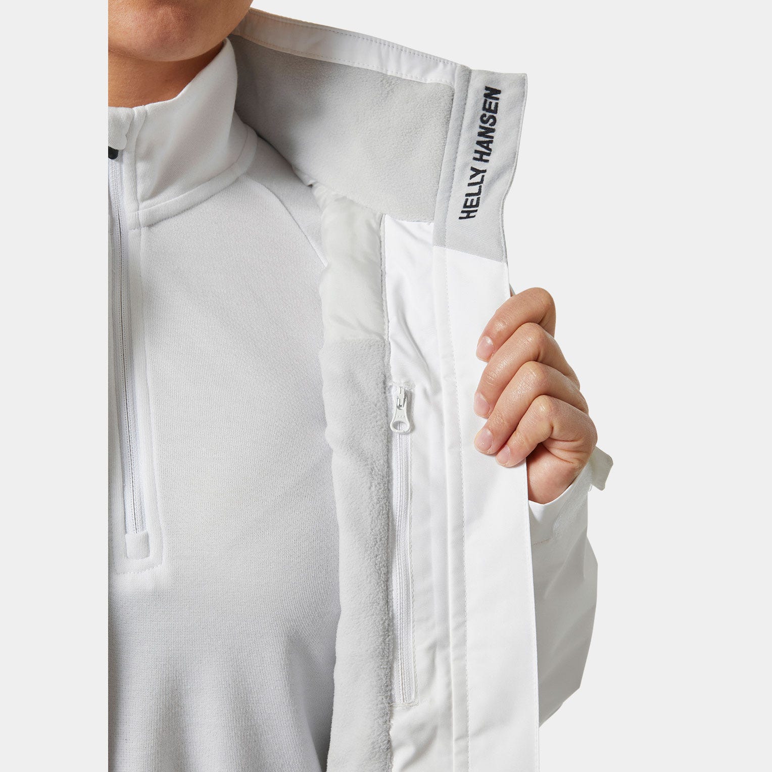 Women’s Crew Midlayer Sailing Jacket 2.0 - 001 WHITE