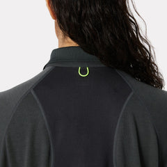 Women's Inshore Zip Crop Polo - 980 EBONY