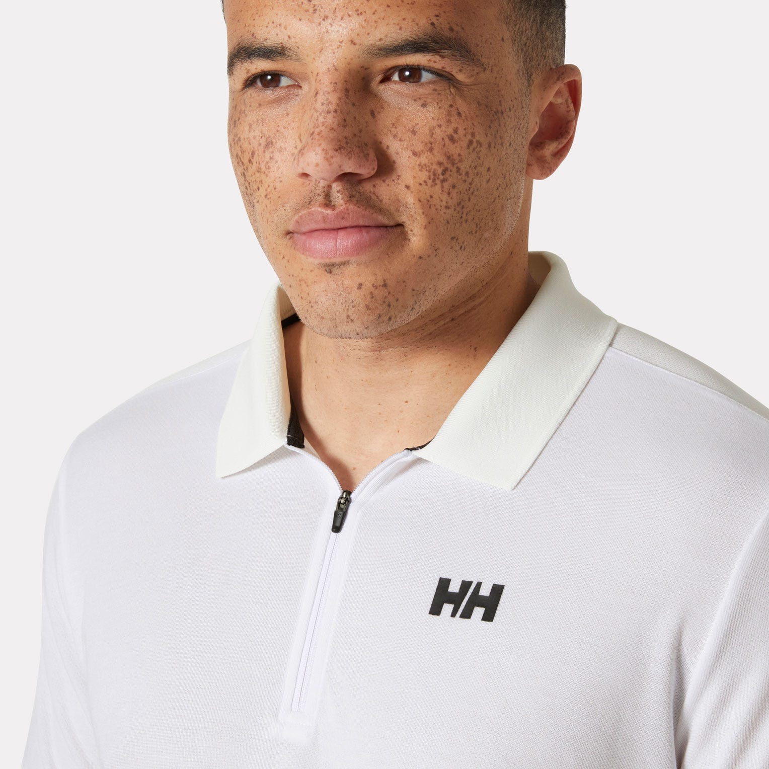Men's HP Half-Zip Polo - 001 WHITE