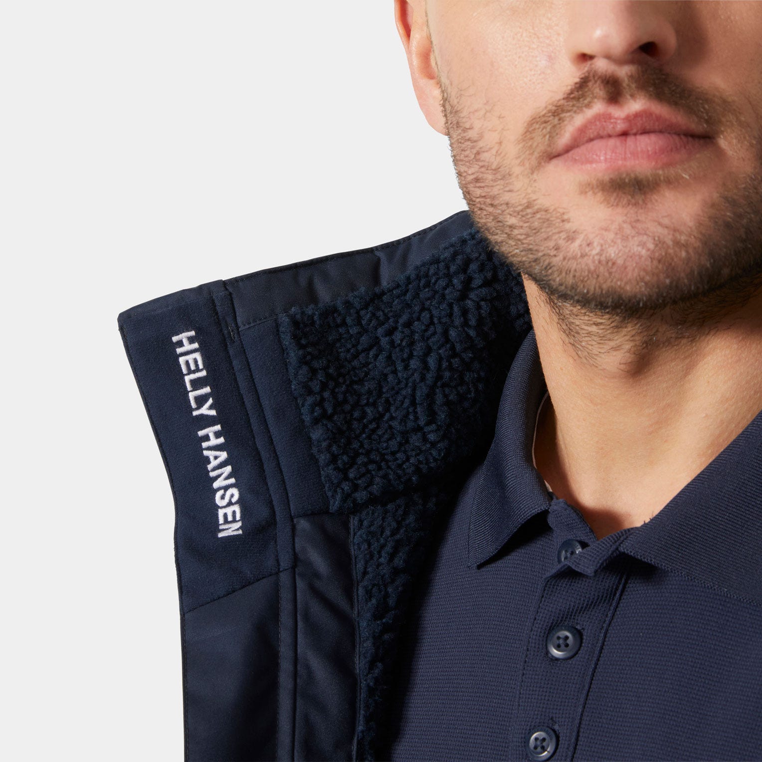 Men's Crew Hooded Pile Jacket - 597 NAVY