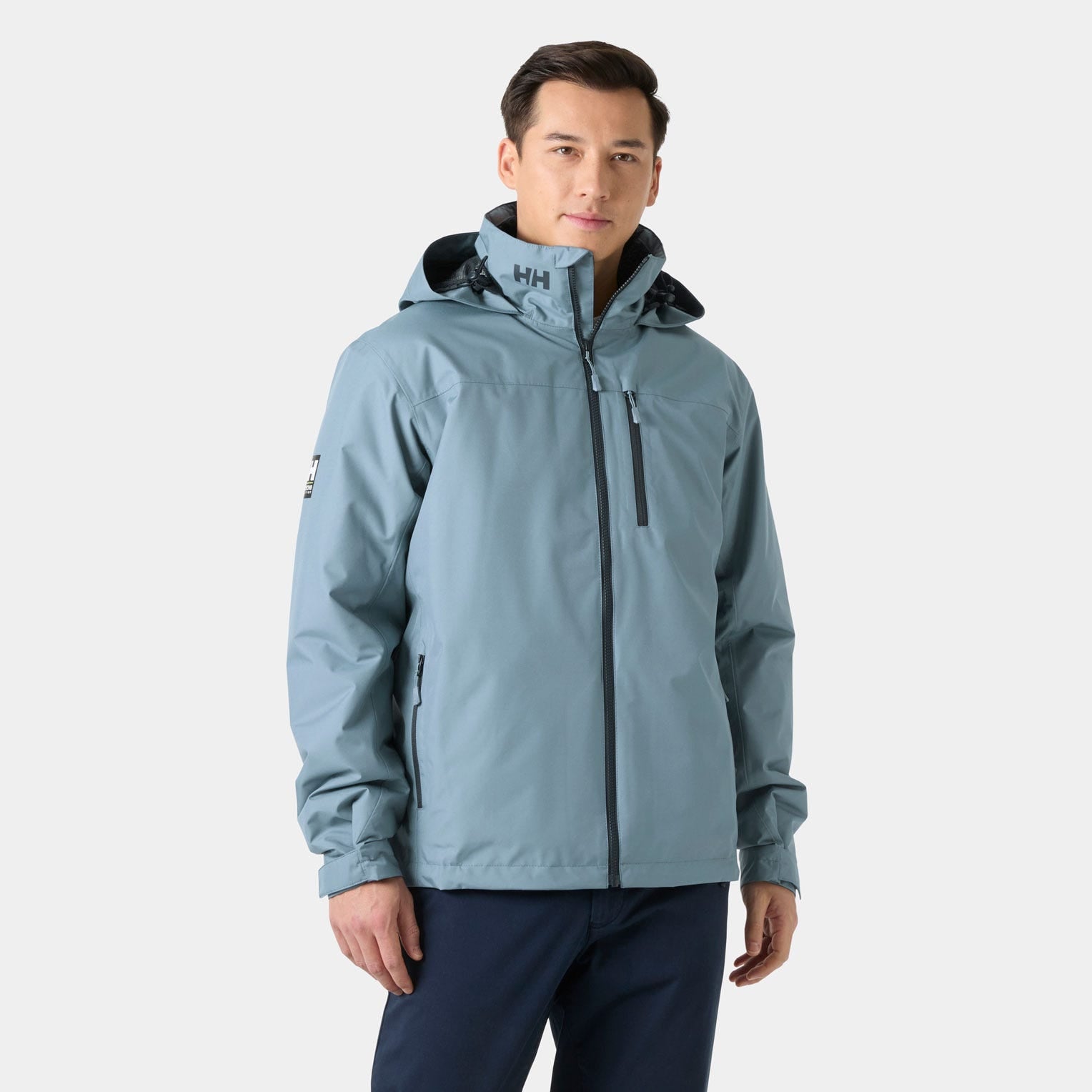 Men's Crew Hooded Pile Jacket - 601 WASHED NAVY