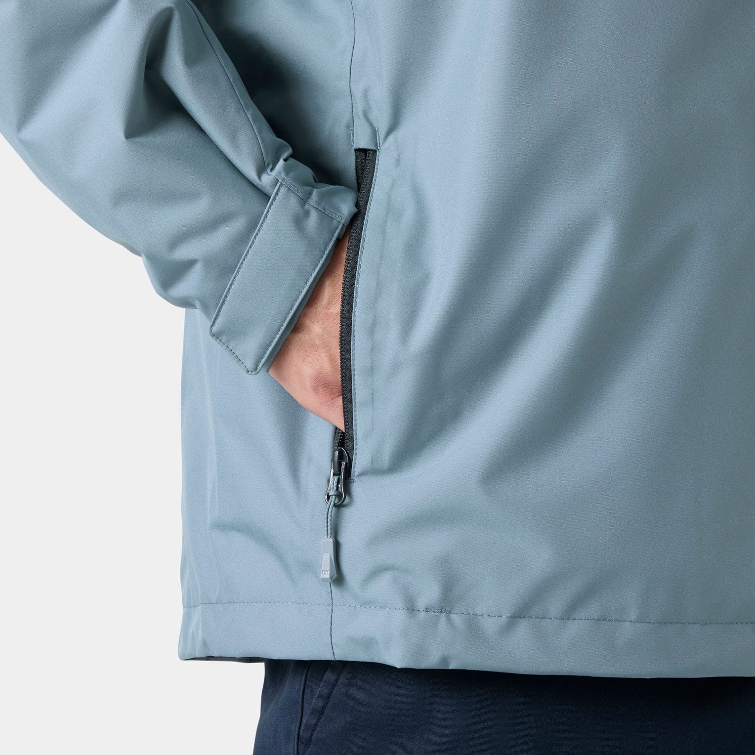 Men's Crew Hooded Pile Jacket - 601 WASHED NAVY