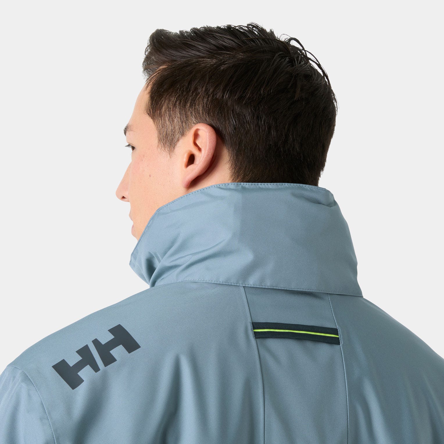 Men's Crew Hooded Pile Jacket - 601 WASHED NAVY