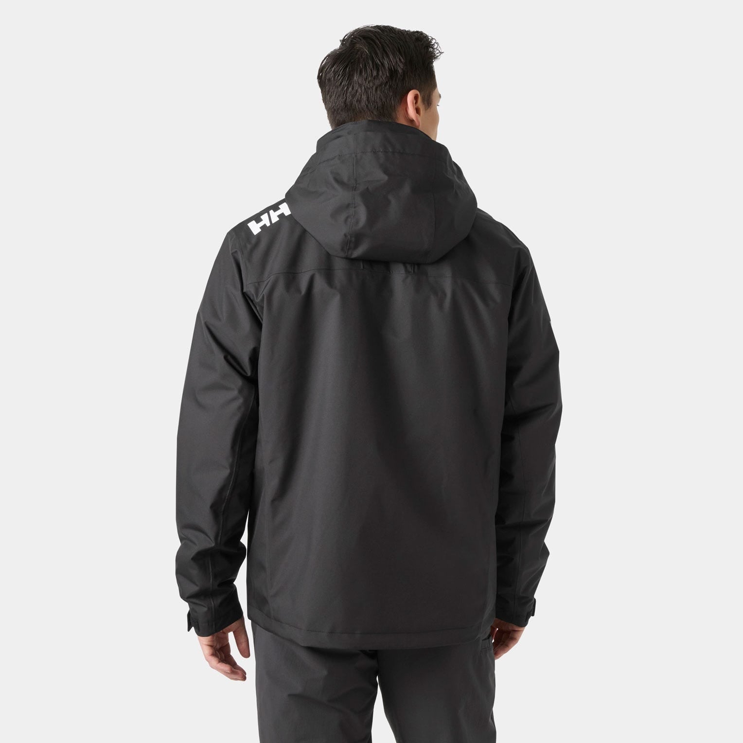 Men's Crew Hooded Pile Jacket - 990 BLACK