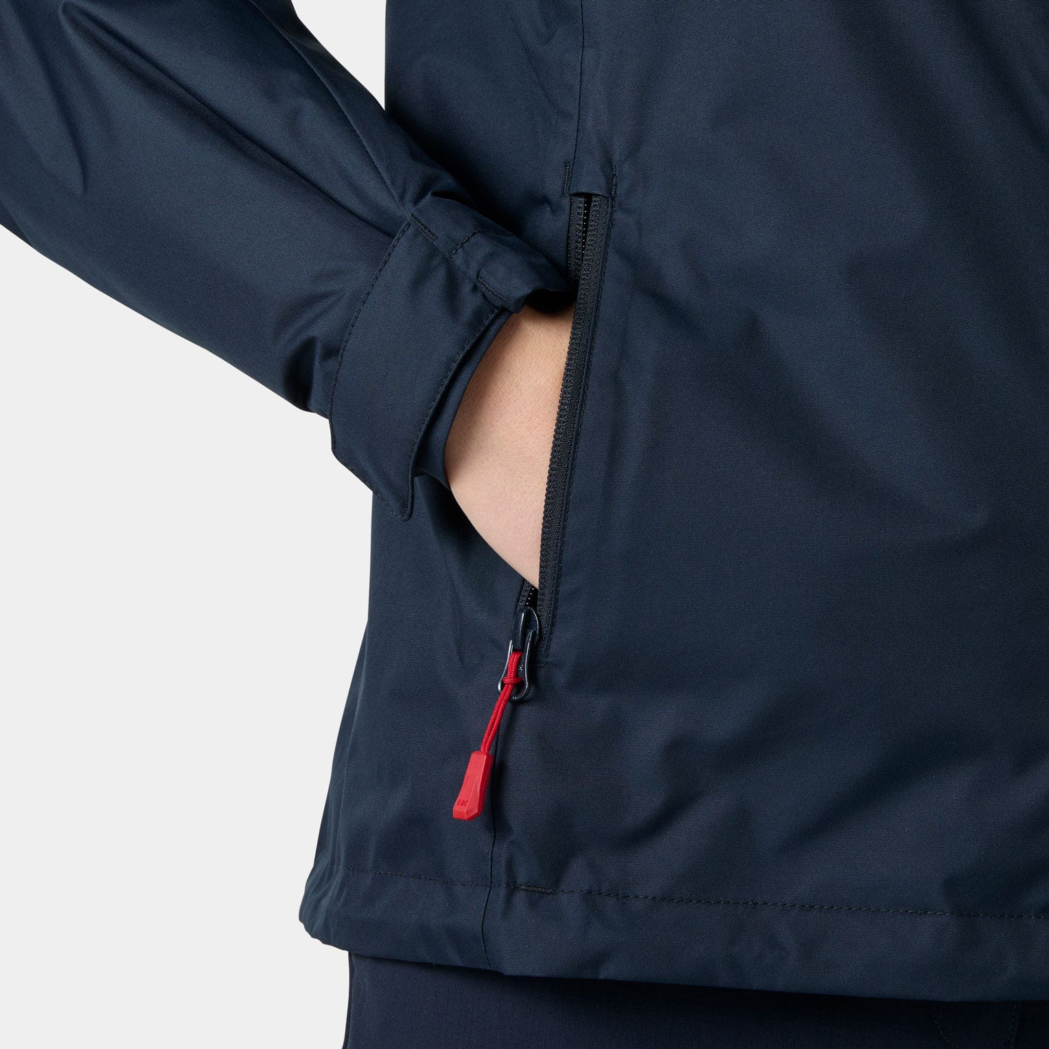 Women's Crew Hooded Pile Jacket - 597 NAVY