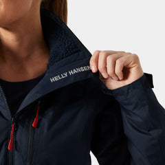 Women's Crew Hooded Pile Jacket - 597 NAVY