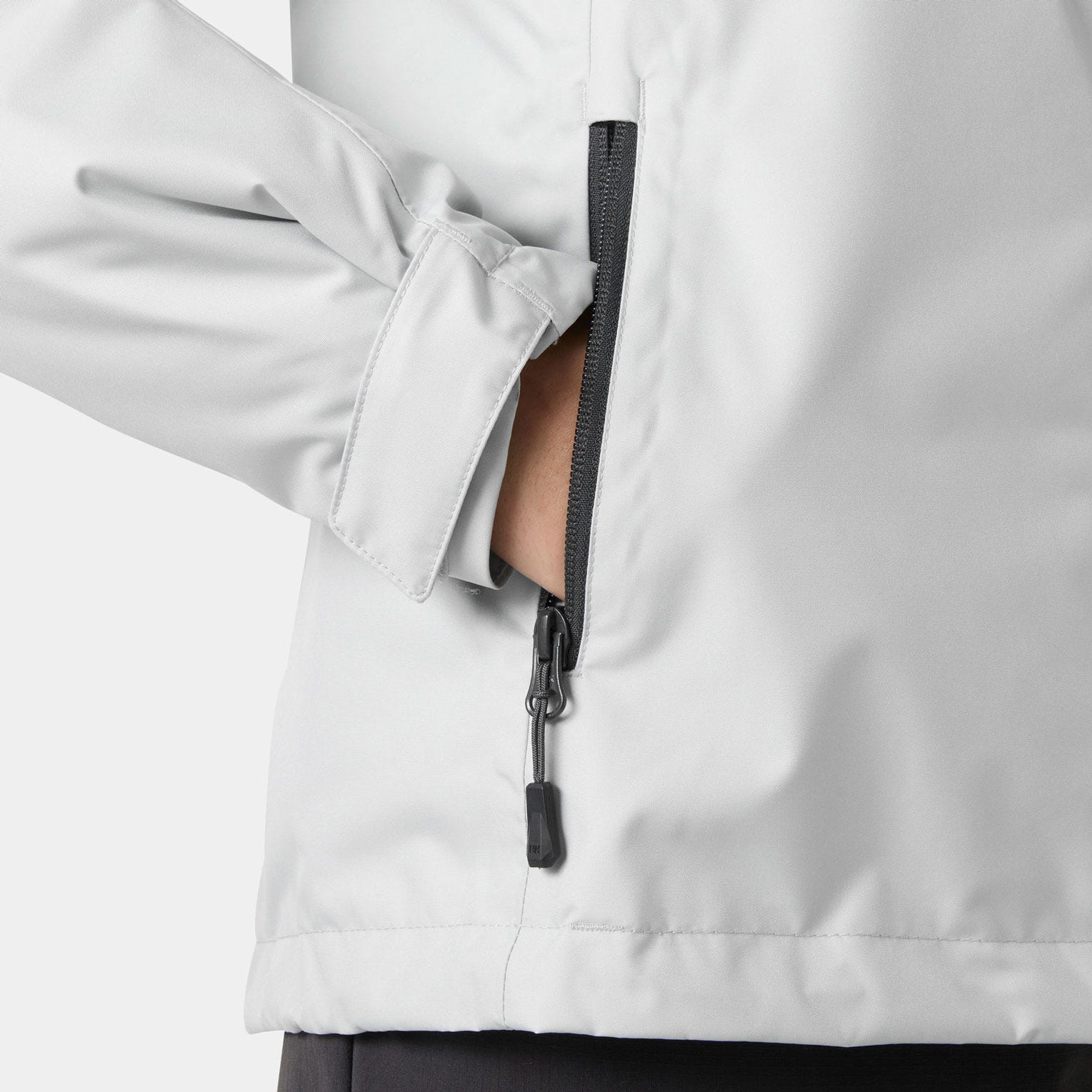 Women's Crew Hooded Pile Jacket - 853 GREY FOG