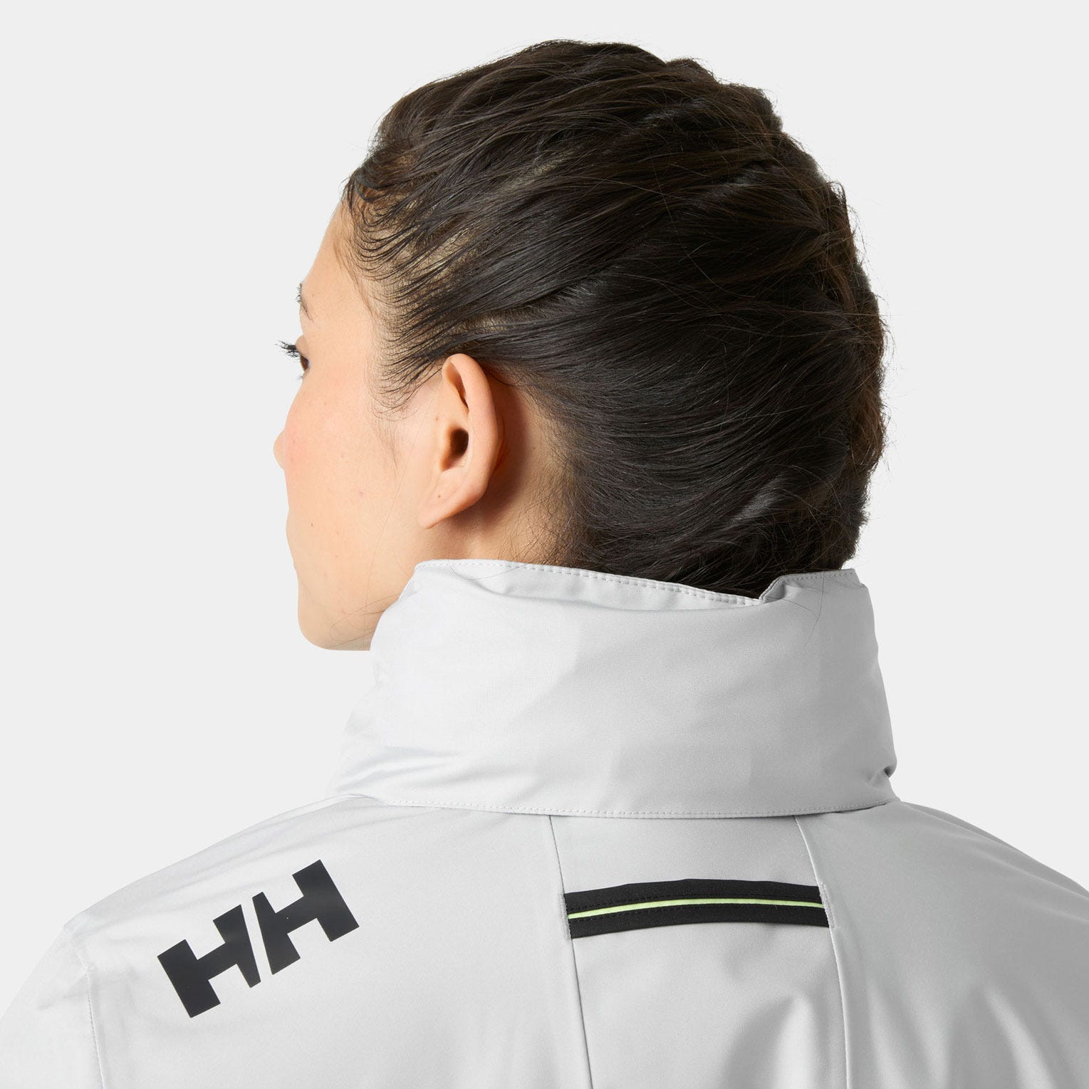 Women's Crew Hooded Pile Jacket - 853 GREY FOG