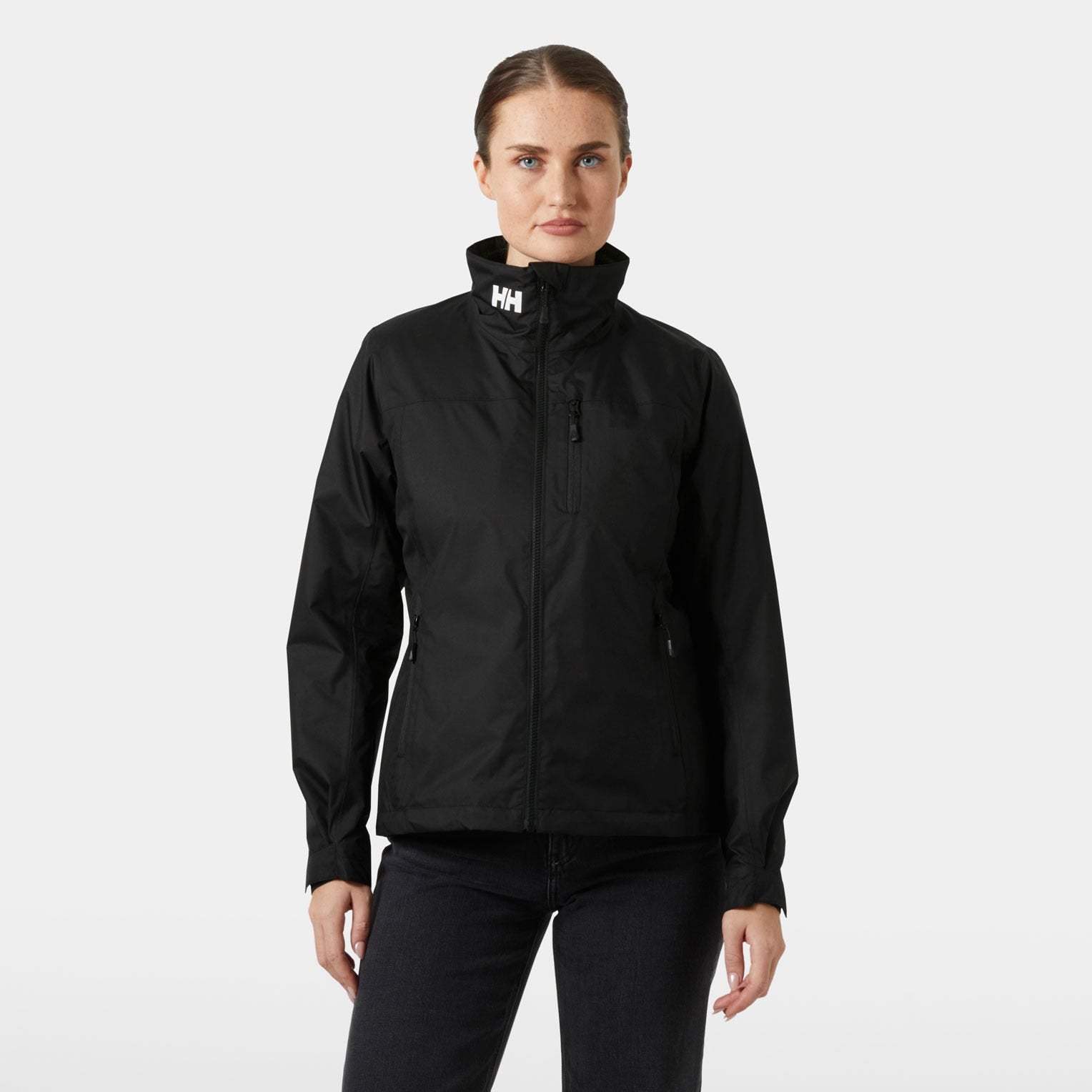 Women's Crew Hooded Pile Jacket - 990 BLACK