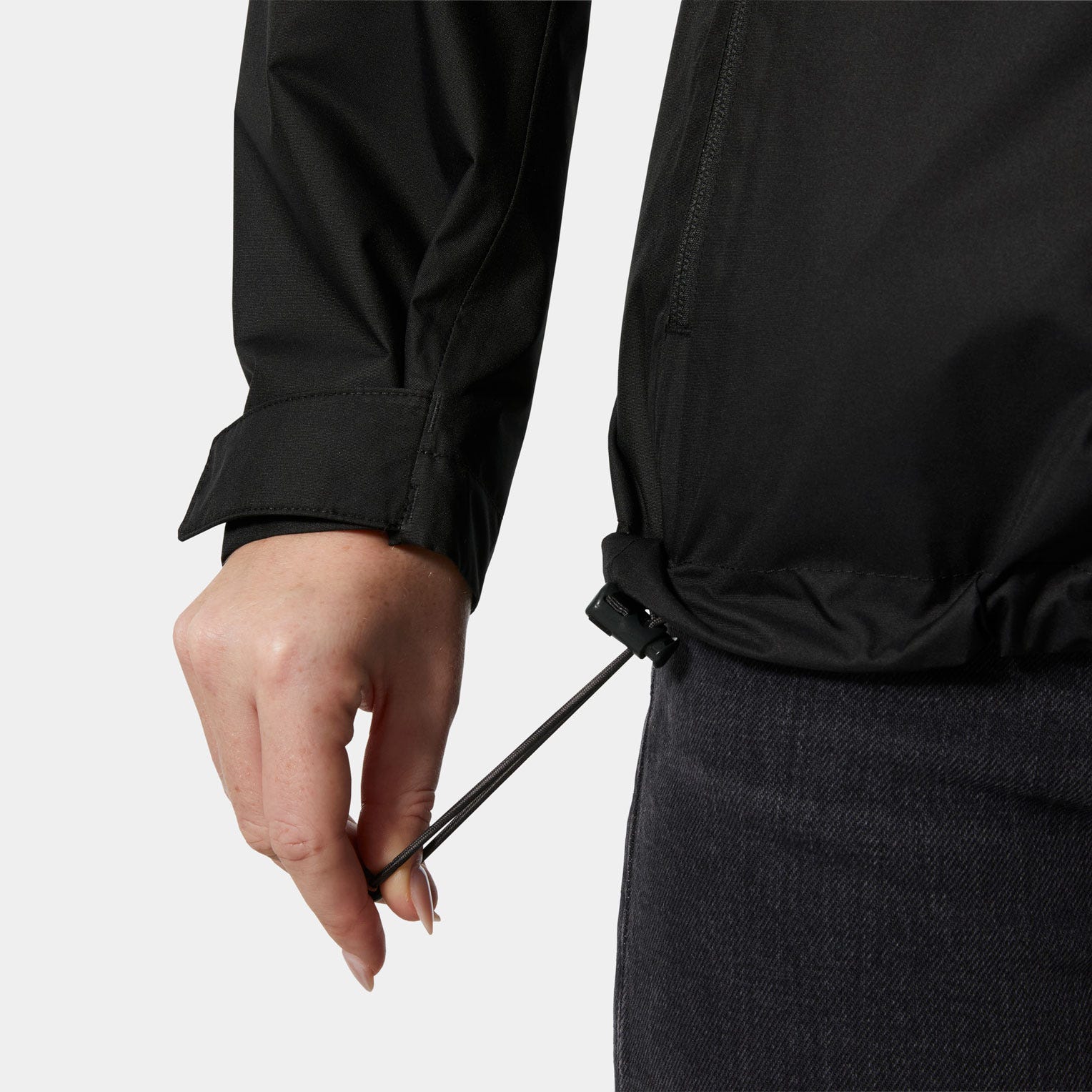 Women's Crew Hooded Pile Jacket - 990 BLACK