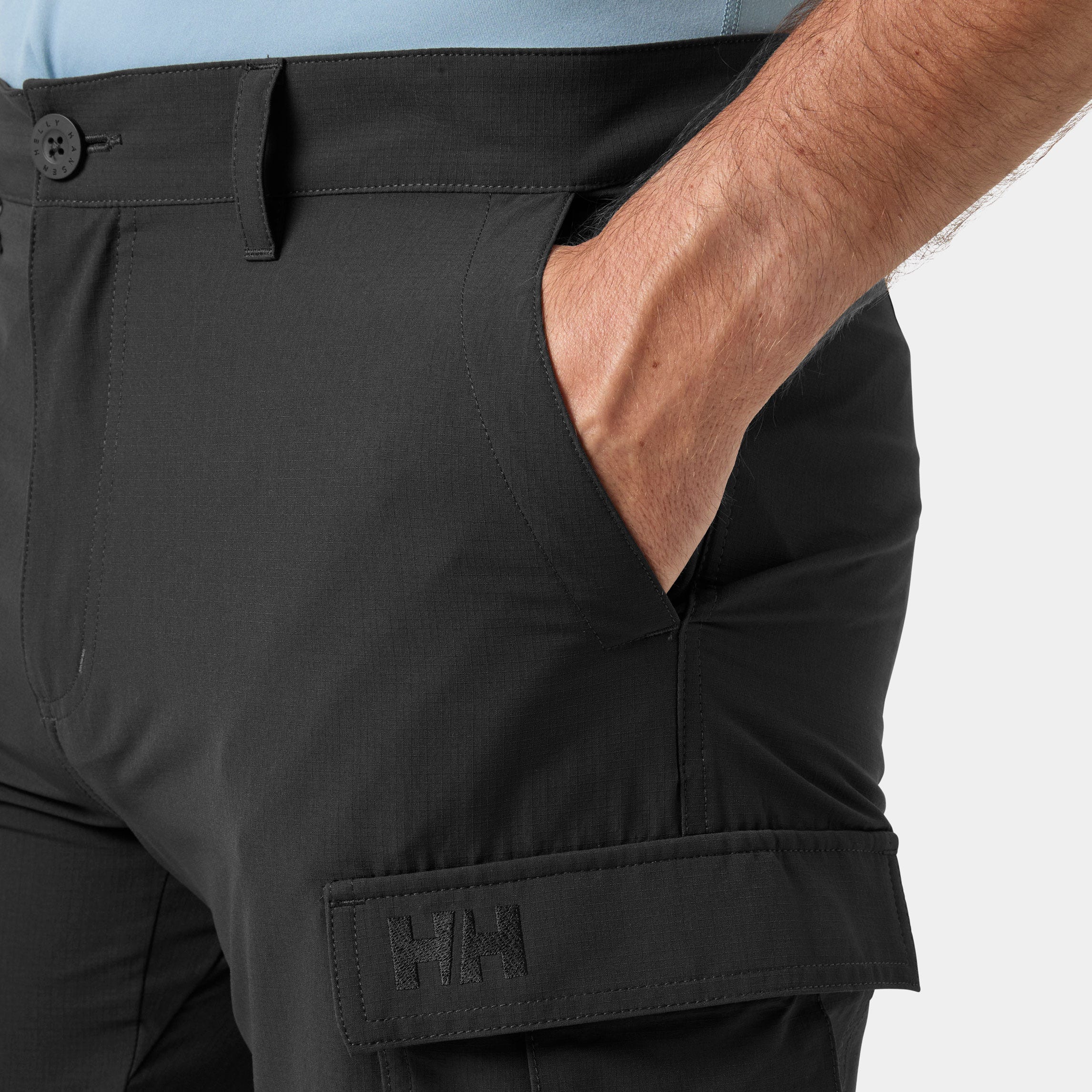 Men's HH Quick Dry Cargo Pants - 980 EBONY