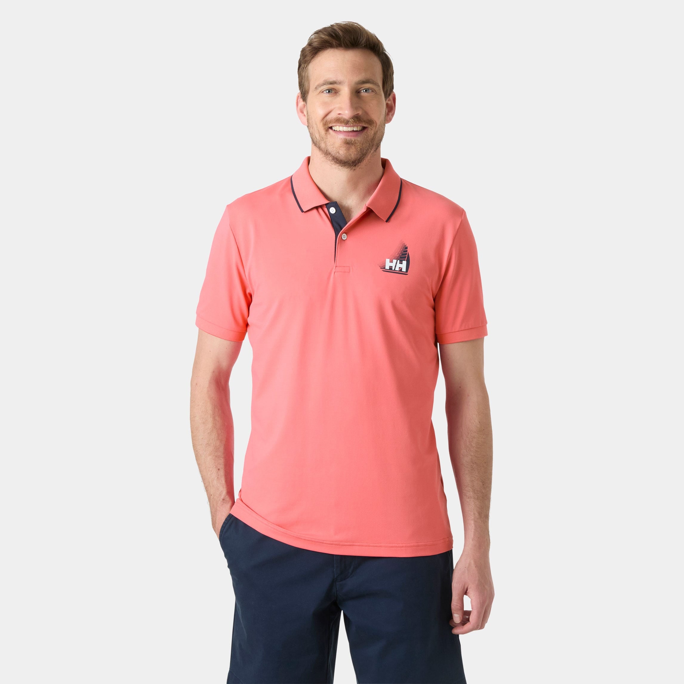 Men's HP Figari Polo - 098 SUNSET PINK
